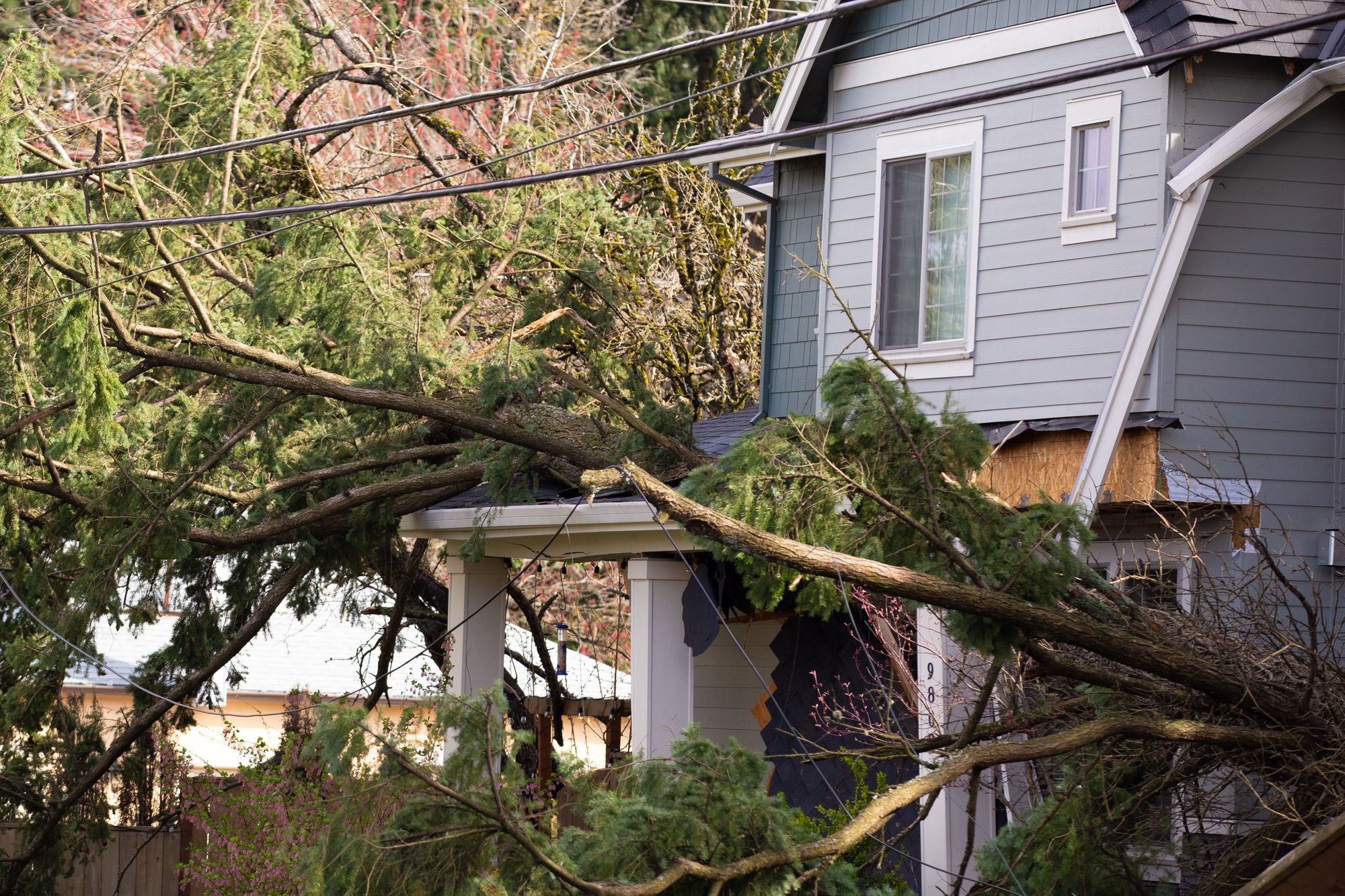 The second round of storms to hit the Pacific Northwest